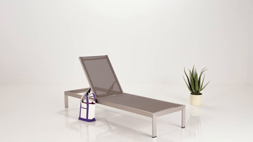 Cape coral outdoor aluminum chaise lounge hot sale